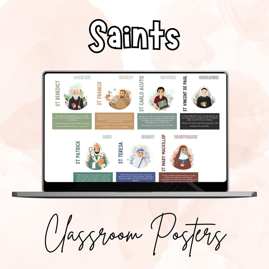 Catholic Saints Classroom Resource Posters