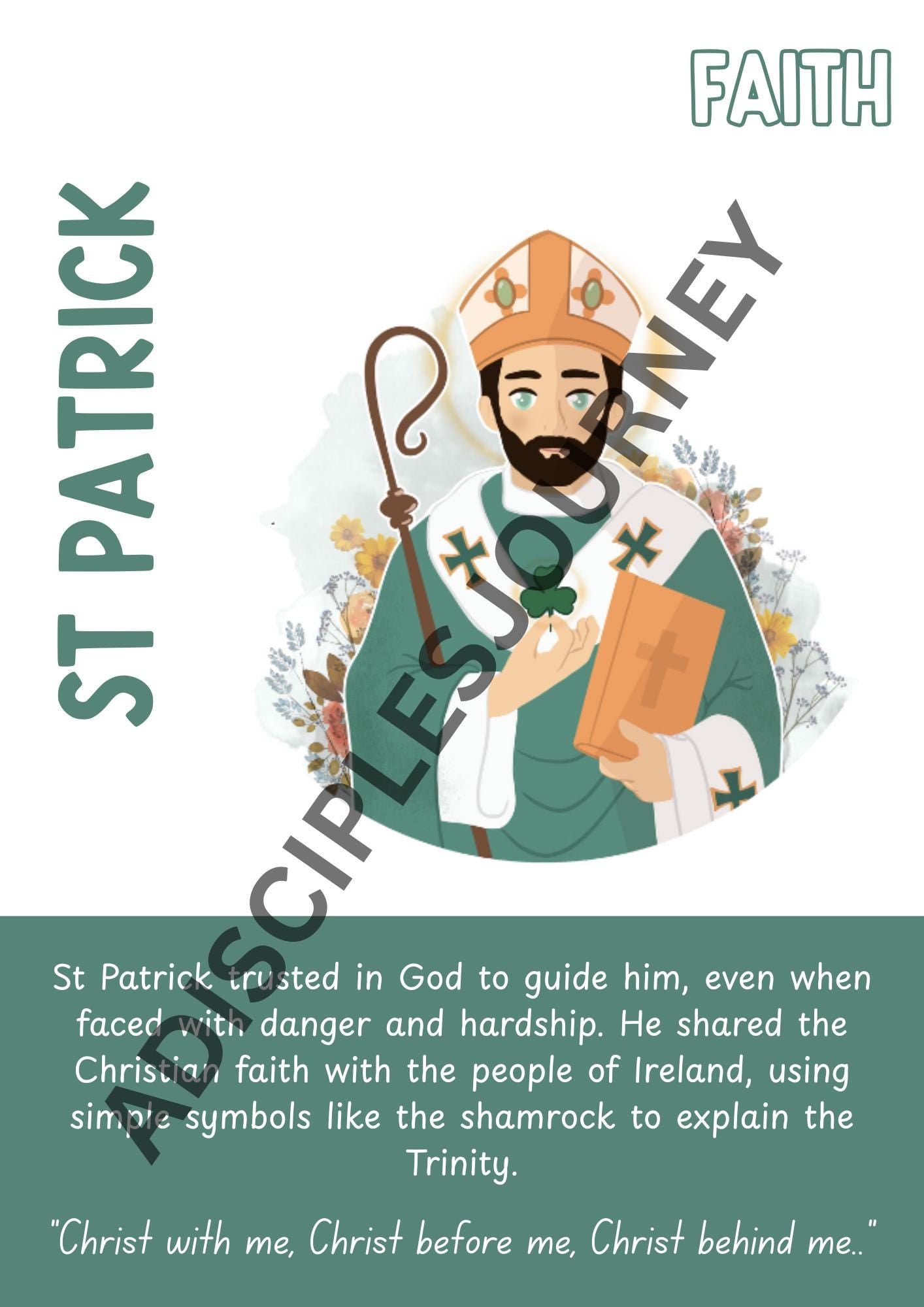 Catholic Saints Classroom Resource Posters