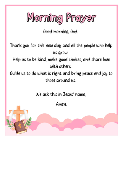 Class Prayers Classroom Display