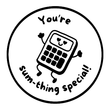 Non-Personalised You're Sum-thing Special! Stamp