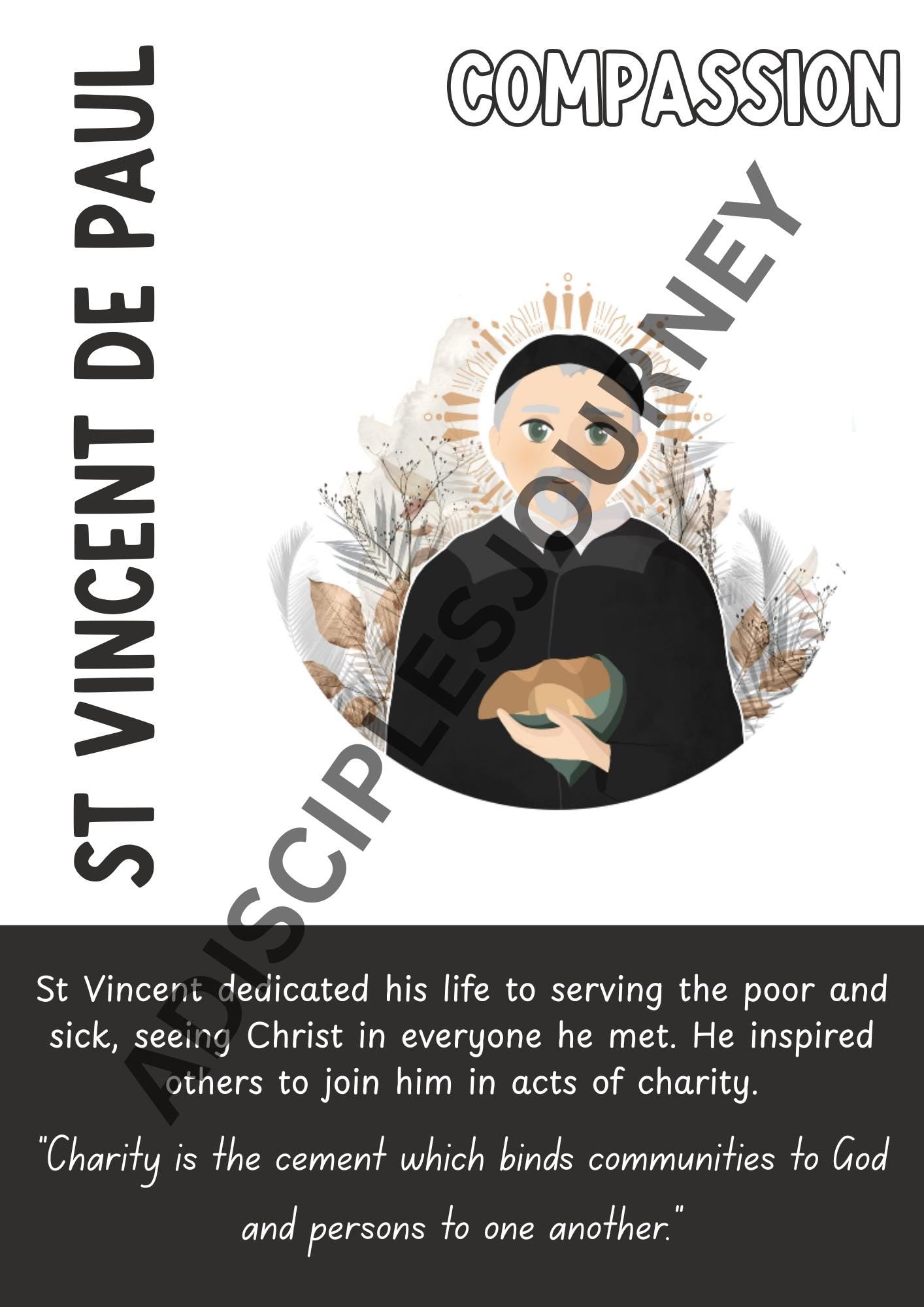 Catholic Saints Classroom Resource Posters
