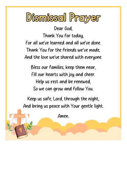 Class Prayers Classroom Display