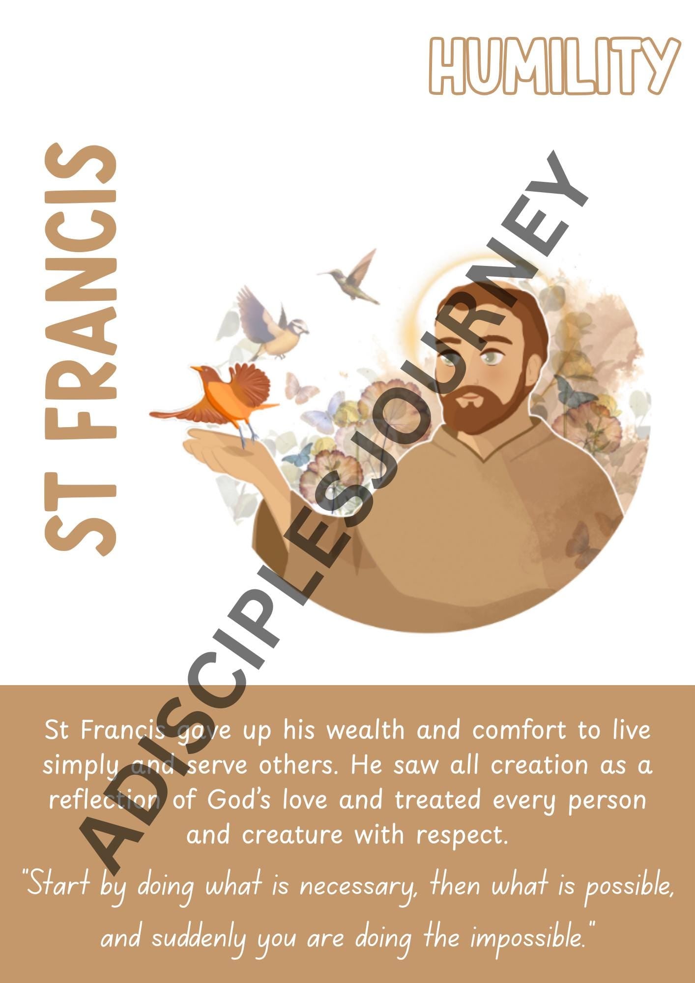 Catholic Saints Classroom Resource Posters