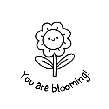 Non-personalised You are blooming! Stamp