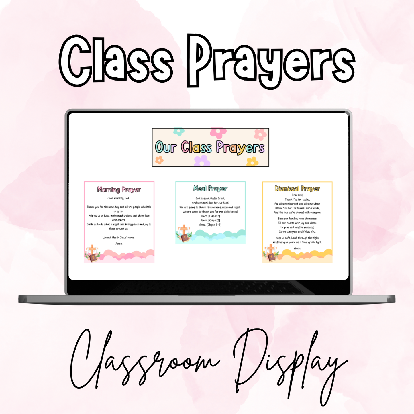 Class Prayers Classroom Display