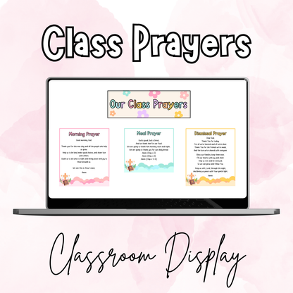 Class Prayers Classroom Display