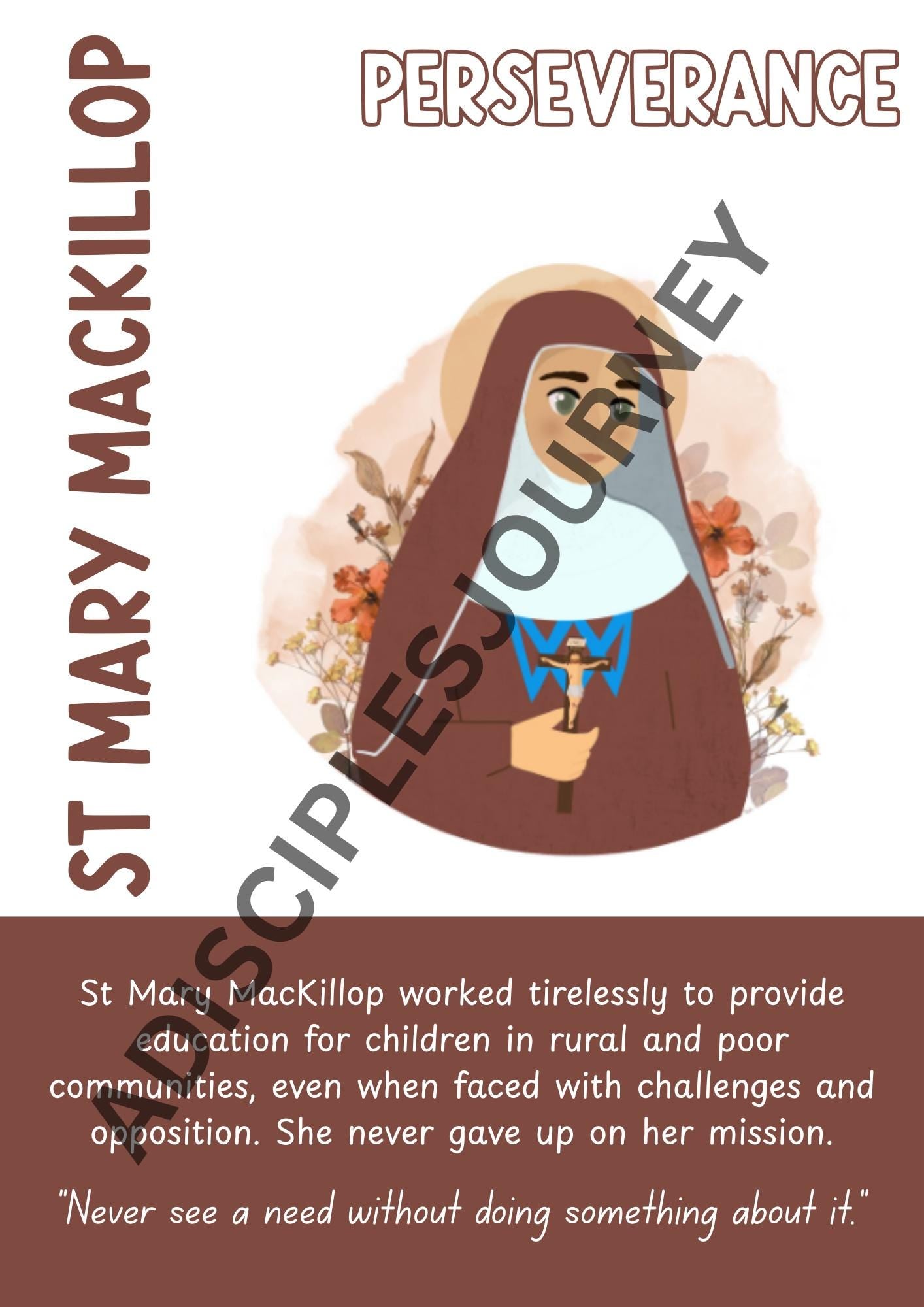 Catholic Saints Classroom Resource Posters