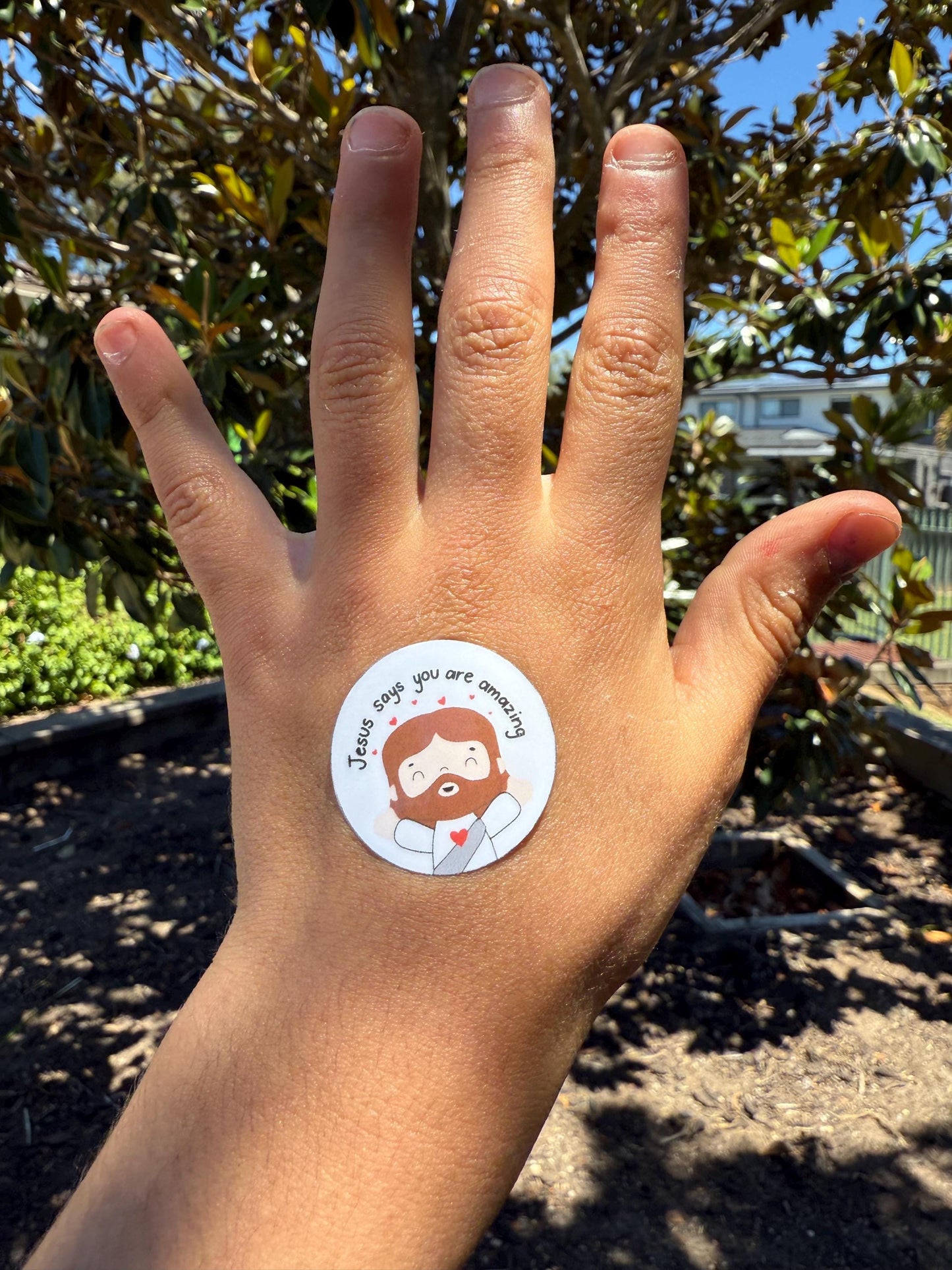 Catholic Encouragement Sticker Sheet - Jesus, Classroom Motivation